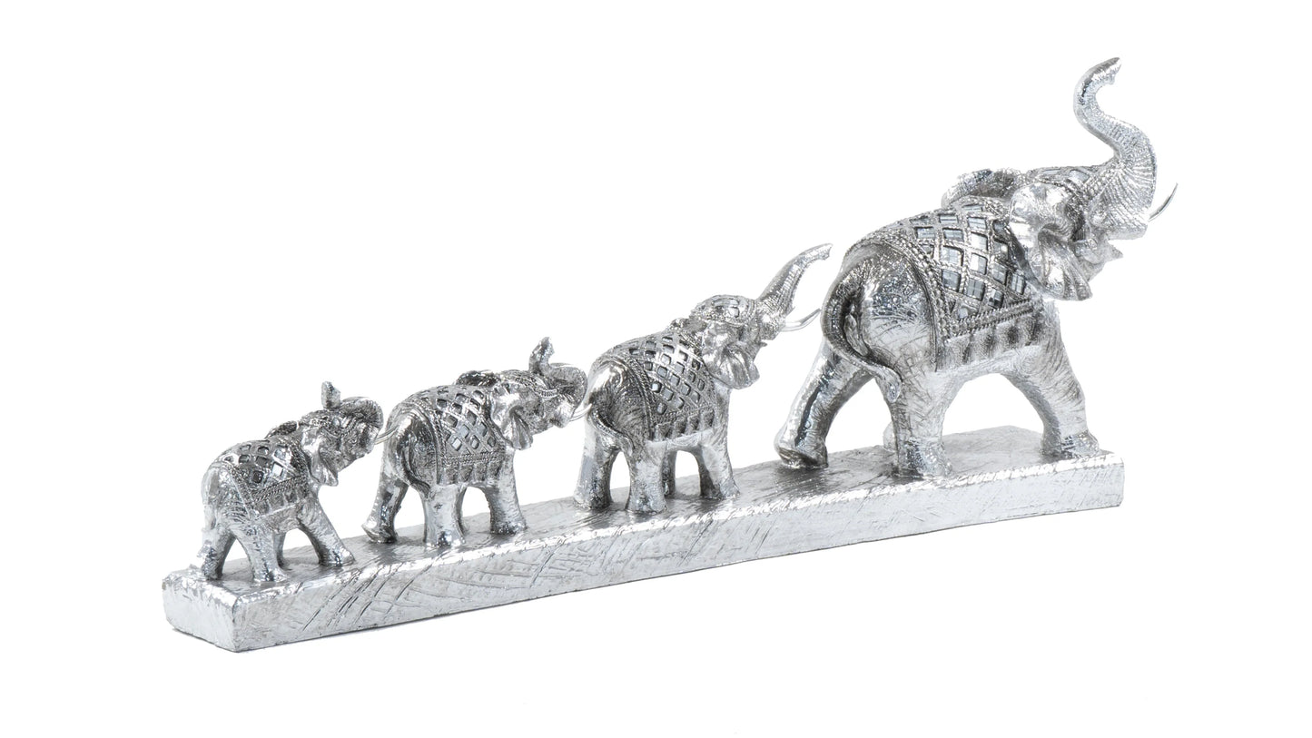 Elephant Family Sculpture