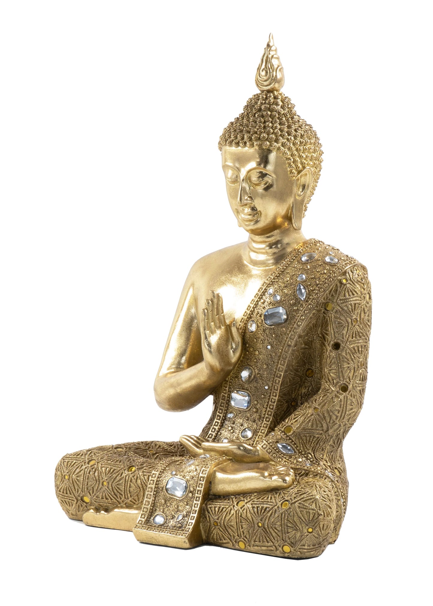 Tabletop Gold Buddha Sculpture