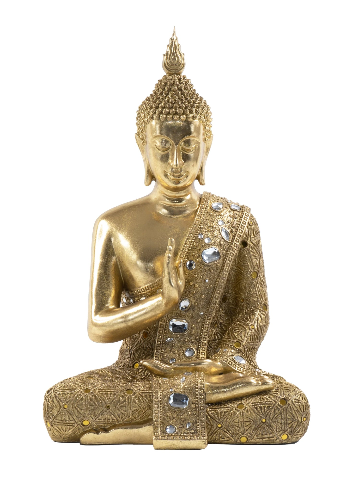 Tabletop Gold Buddha Sculpture
