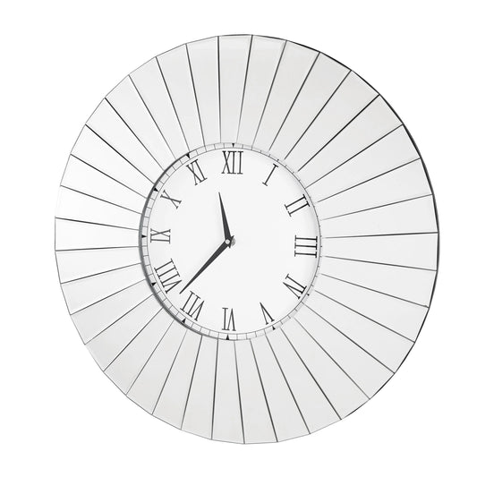 Glass Mirror Wall Clock