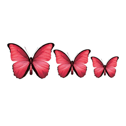 3D Butterfly Acrylic Prints Set of 3
