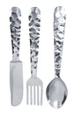 3pc Aluminum Utensil Kitchen Wall Decor 23"