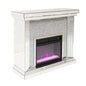 Mirrored Glass Glam Fireplace