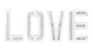 4PC LOVE Sign Mirror Wall Decor