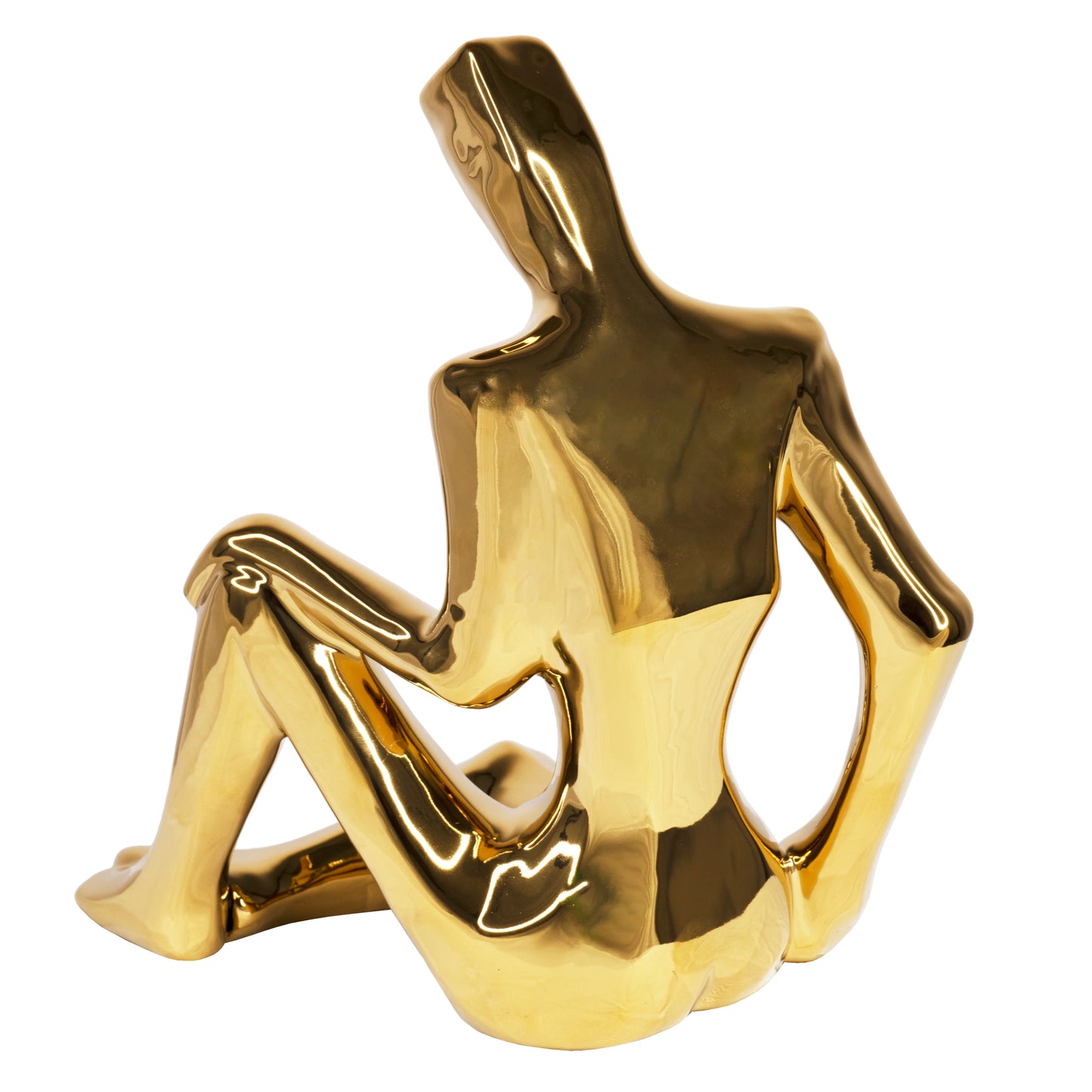 Sitting Man Tabletop Sculpture.