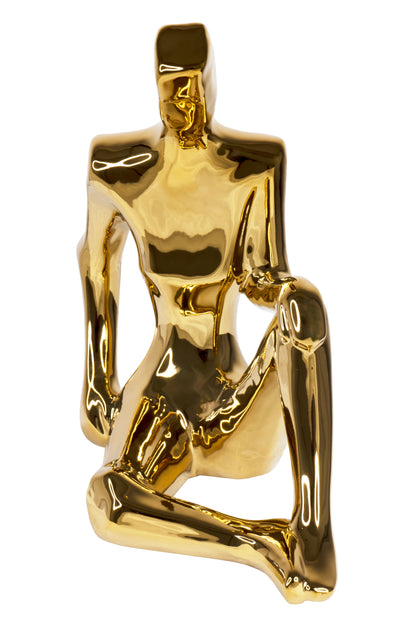 Sitting Man Tabletop Sculpture.