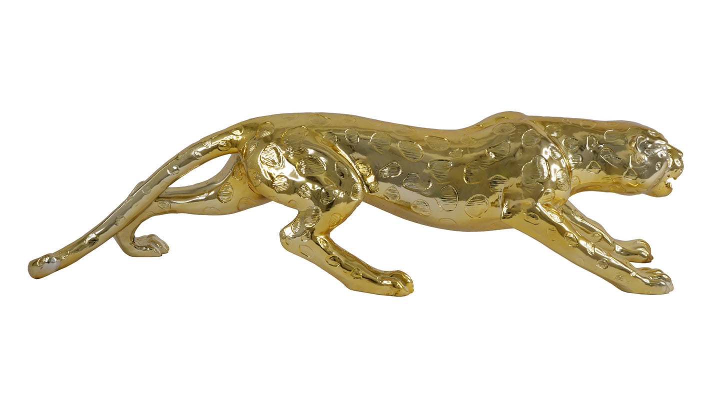 Gold Leopard Sculpture
