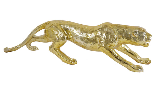 Gold Leopard Sculpture