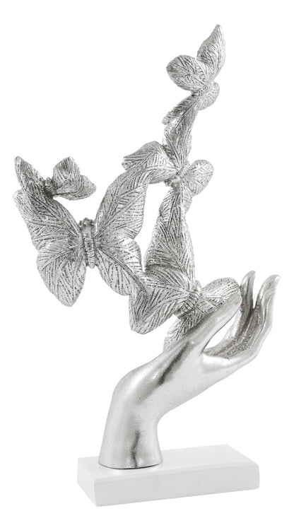 Hand with Butterfly Decorative Sculpture