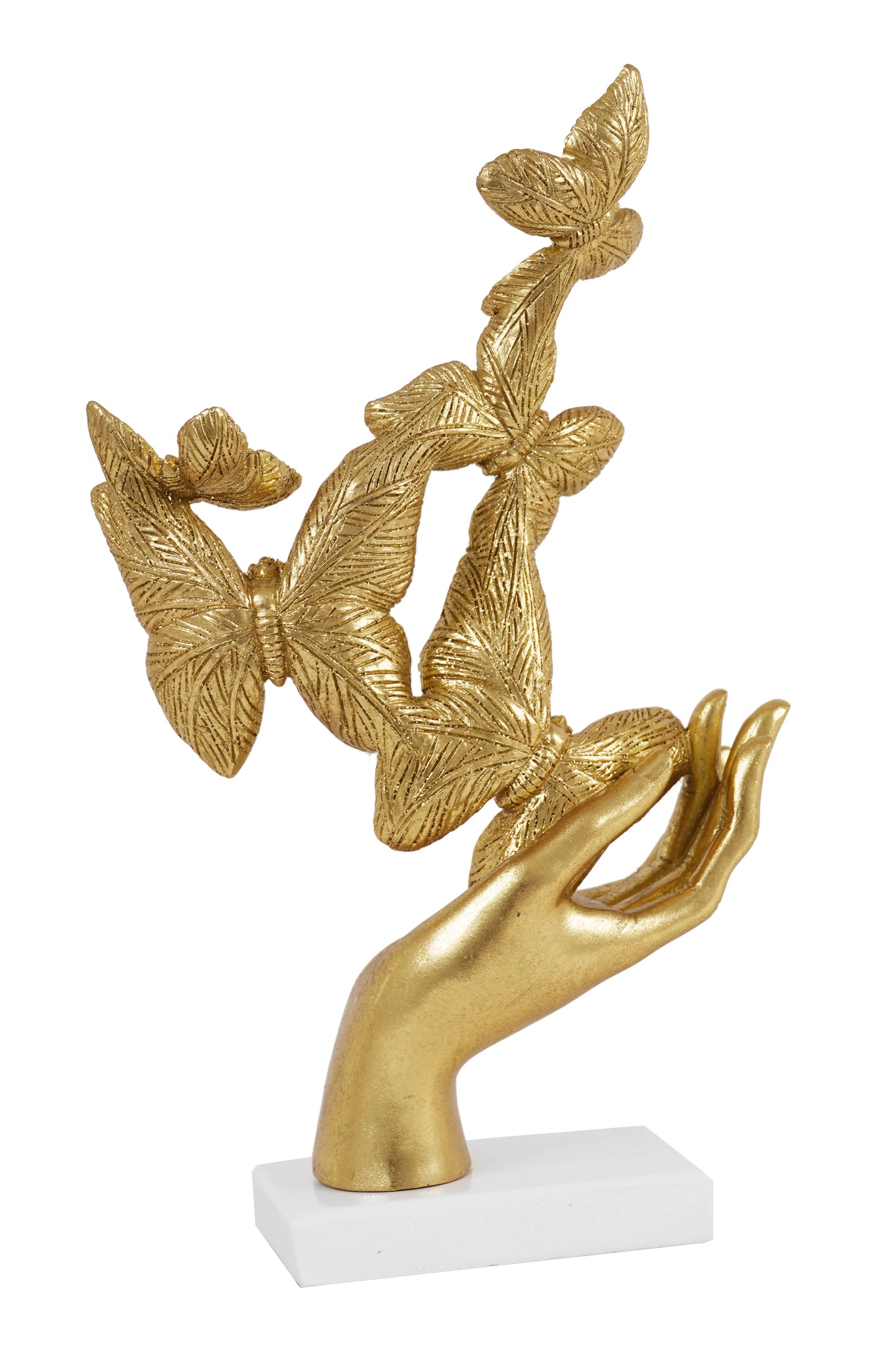 Hand with Butterfly Decorative Sculpture