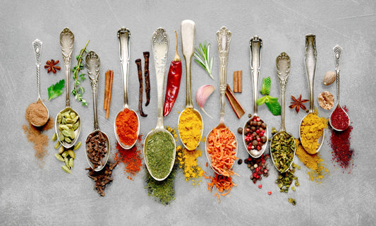 Kitchen Cooking Spices Glass Wall Art 60"x36"