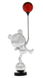 Chrome Elegance Bear Sculpture