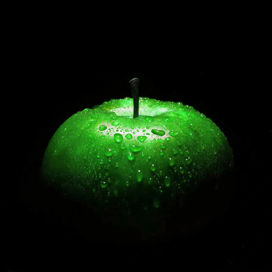Apple Glass Wall Art - Green 24"x24"