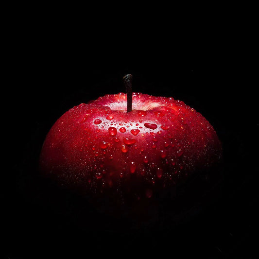 Apple Glass Wall Art - Red 24"x24"