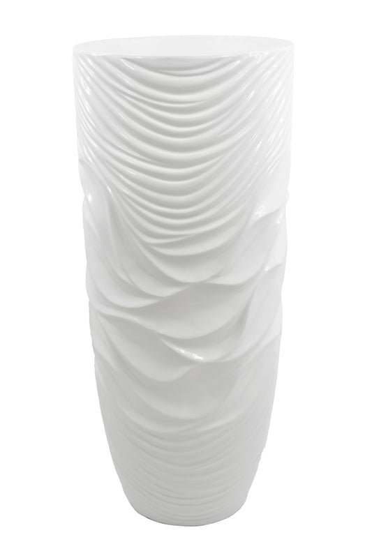 White Floor Vase Planter lays