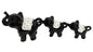 3-Piece Elephant Sculpture Set