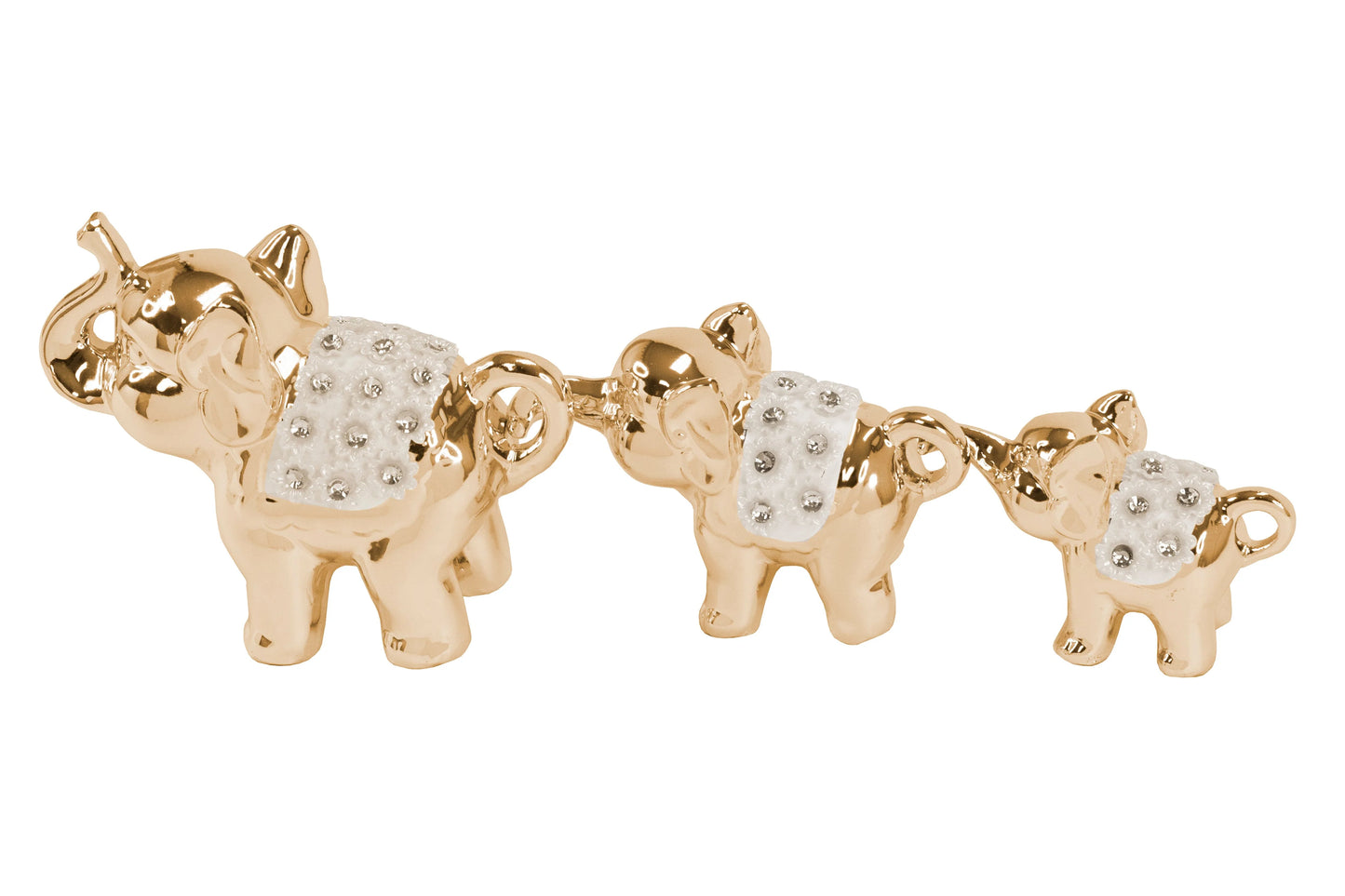 3-Piece Elephant Sculpture Set