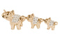 3-Piece Elephant Sculpture Set