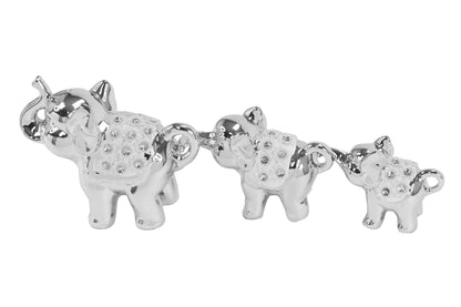 3-Piece Elephant Sculpture Set