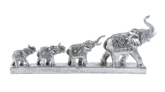 Elephant Family Sculpture