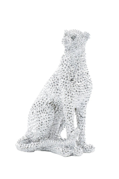 Sitting Leopard Sculpture