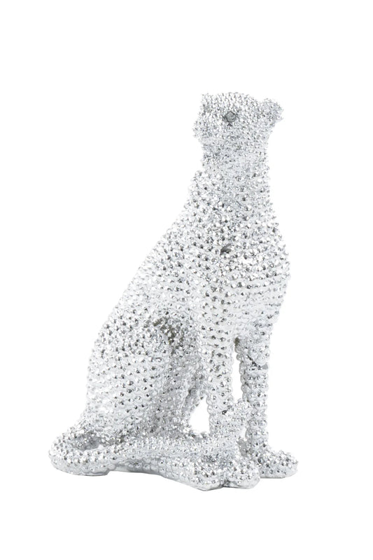 Sitting Leopard Sculpture