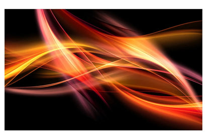 Abstract Orange Glass Wall Art 60"x36"