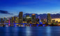 Miami City Glass Wall Art 60"x36"
