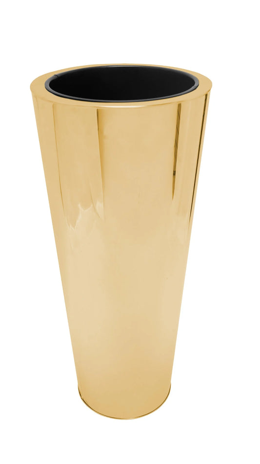 Gold Stainless Steel Floor Vase Planters
