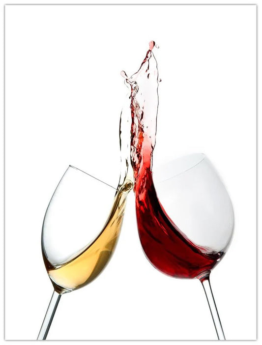 Kitchen Wine Cups Glass Wall Art 24"x36"