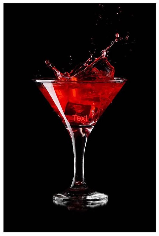 Martini Glass Wall Art 24"x36"