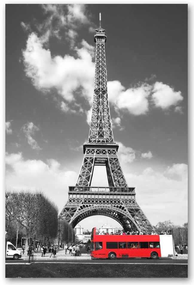 Paris Monuments Glass Wall Art 24"x36"