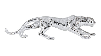 Shimmering Leopard Sculpture