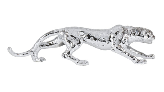 Shimmering Leopard Sculpture