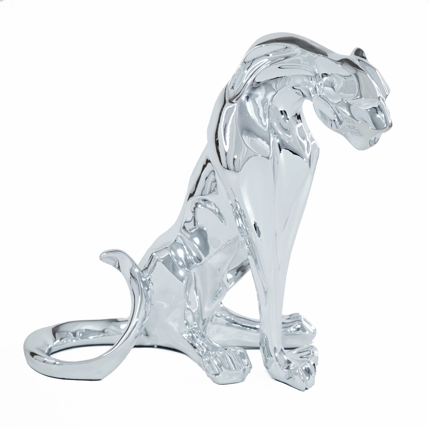 Gloss Leopard Sculpture