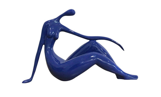 Curvy Sitting Female Sculpture