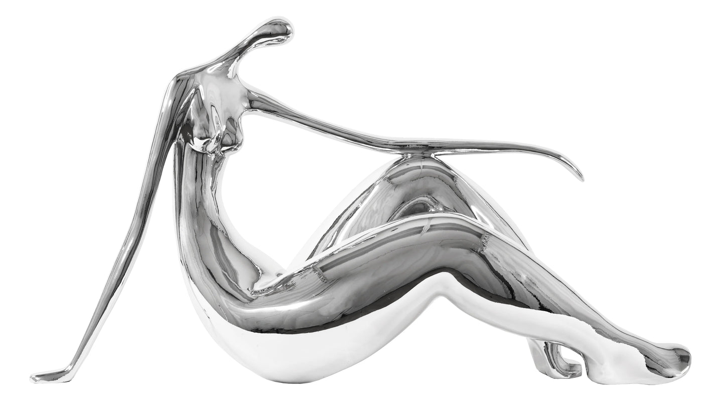 Curvy Sitting Female Sculpture