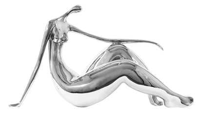 Curvy Sitting Female Sculpture