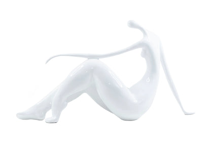 Curvy Sitting Female Sculpture