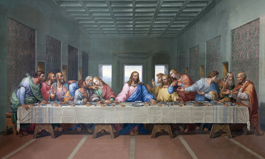 Last Supper Glass Wall Art 60"x36"