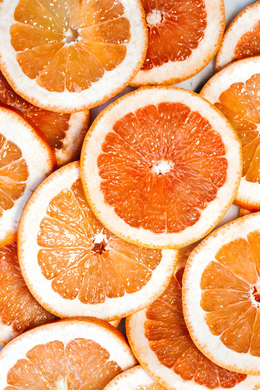 Orange Slices Kitchen Glass Wall Art 24"x36"